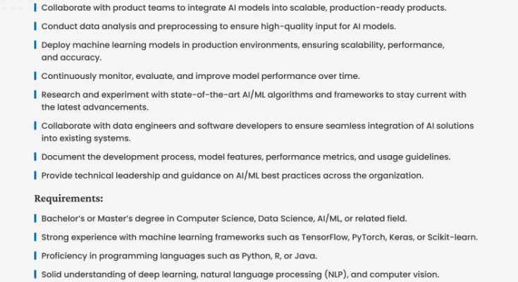 AI/ML Engineer