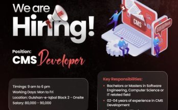 Hiring CMS Developer