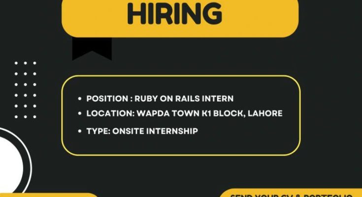 Ruby on Rails Intern